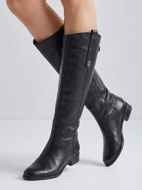 Sam Edelman penny 2 Black Riding‎  Boots size 7